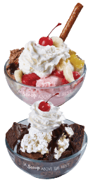 Ice cream sundaes